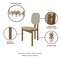Manhattan Comfort Gales Dining Chair in Greige - Set of 4 2-DC-83938-OW - alternate 8